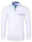 KUNJLELP Men's Premium Long Sleeve Polo Shirt Casual Cotton T-Shirt with Real Pocket,White 37,L
