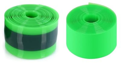 IUSOT 4 Stück Fahrradreifen Einlage, Liner Pannenschutzband, TPU Anti-Puncture Einlage für Mountainbike, Schlauch Protector, Kompatibel mit 12, 16, 18, 20, 24, 26, 27.5, 29zoll(Dunkelgrün und Grün)