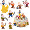 SYTTNUM 8 Pezzi Principess Cake Decorazione, Principessa e Sette Nani Cake Topper, Decorazione Principessa e Sette Nani,Cartoon Mini Figurine, Decorazione Torta Principessa di Compleanno per Bambini ﻿
