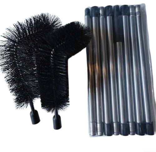 Adjustable Roof Brush 10 5ft Gutter Cleaning Tool for Efficient Debris Removal (A)