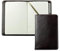 DELMON VARONE - Personalisierbares Taschen Notizbuch Etui DIN A6 Premium Leder Vintage Anilin braun, Blanko Taschennotizbuch unliniert im Hardcover Einband mit Stiftschlaufe, Einschubfächer & Merkband