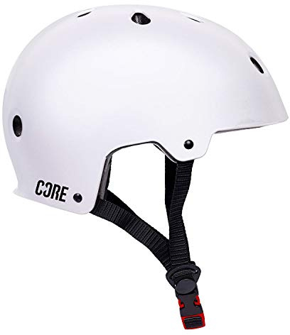 Core Protection Action Sports Helmet Skate/BMX/Bike/MTB/Roller Derby/Scooter - White, L/XL