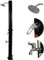 Melko Douche solaire 35 l - Noir - Douche de piscine - Douche d'extérieur - Douche de camping - Choix de couleurs (noir)