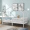 ModernLuxe Kinderbett Hausbett 90x200 cm Rausfallschutz Bett, Holzbett für Kids, Mit Rausfallschutz und Lattenrost, für Kinder (ohne Matratze) (90 x 200 cm Weiß)