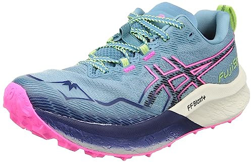 ASICS Fuji Speed 2, Sneaker Mujer, Gris Blue/Black, 37.5 EU