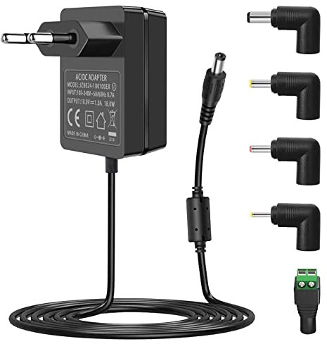 Universal AC Adapter 18V 1A Netzteil, für Logitech Squeezebox Wi-Fi Internetradio, 18W Netzteil Ladegerät für Logitech Squeezebox Radio UE Smart Radio,PetSafe ScoopFree Selbstreinigende Katzentoilette