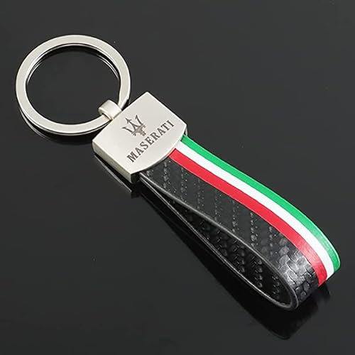 Auto-Logo Schlüsselanhänger, für Alfa Romeo FIAT Abarth Maserati mit Logo Autoschlüsselbund Ersetzen Zubehör für Unisex Familie Geschenk,C