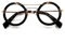 MOUDOAUER Runder Rahmen klare Gläser Designer Herren Damen Vintage Brille Metall Brille