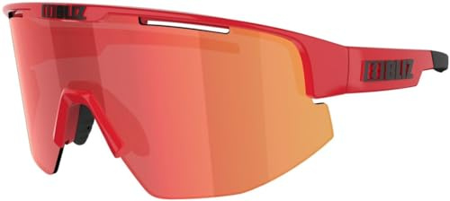 Bliz Matrix Unisex Sonnenbrille, 1 Stück, mattes Rot, 33 mm
