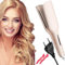Fer à Boucler 32mm, Boucleur à Cheveux avec 5 Température Réglable Fer à Friser Grandes Boucles Fe-r à Onduler Céramique Fe-rs à Friser Grandes Ondulations pour Cheveux, Coiffure Longue Durée (Rose)