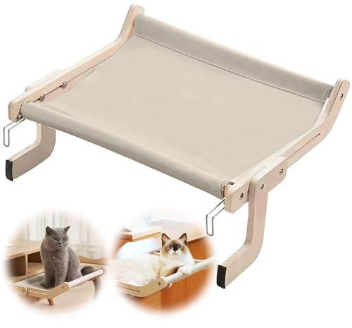 Chingcoo Chaise longue pour chat, tapis chauffant et rebord de fenêtre pour chat