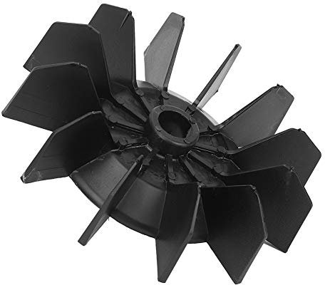 Fan Blade for Air Compressor Replacement, V Type 5P, Engineering Plastic, 8.31in Diameter, 0.94in Bore Diameter, Long Service Life, High Stability, Central Hole