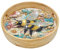 FOKULUNDA DIY Diamond Painting Tray Decorative Diamond Wooden Serving Tray with Handle Diamond Art Painting Diameter 21.5cm(F17)