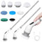 Cepillo Electrico Limpieza hogar, 9 en 1 Cepillo Limpieza Electrico, Gran Potencia con 3 Velocidades Ajustables, Electric Cleaning Brush para Baño, Suelo, Cocina, Coche, Azulejos