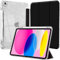 Funda para iPad(A16) 11ª Gen 2025 11 Pulgadas/iPad 10ª Gen 2022 con Soporte para Portalápiz, Funda Antichoque con Carcasa Trasera Transparente Brillante, Negro