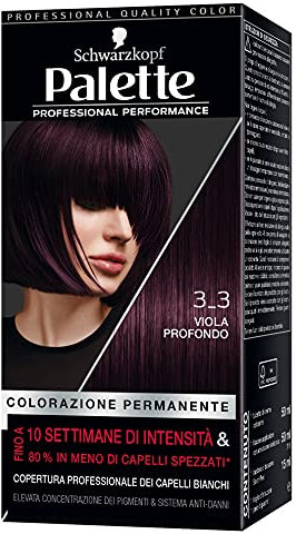 PALETTE Set 6 PALETTE 3-3 viola profondo - coloranti capelli