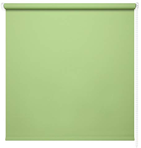 Kettenzugrollo Seitenzugrollo Fenster Rollo 13 Farben Breite 60 - 220 cm Länge 180 und 230 cm blickdicht halbtransparent lichtdurchlässig Sonnenschutz Blendschutz (Größe 190 x 180 cm Farbe Grün)