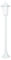 Lampadaire extérieur en aluminium et verre blanc IP44 pour jardin, hauteur 105 cm, E27, lanterne rustique nostalgique, luminaire de chemin, PARIS
