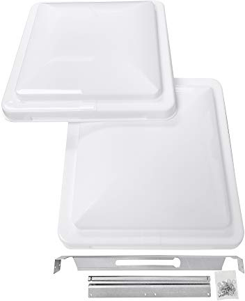 Camp'N Lot de 2 couvercles universels pour grille d'aération de toit pour camping-car, Accessoire Utilitaire, 35,6 cm