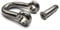 6mm M6 Dee D Shackle with allen key flush countersunk hex pin 316 A4 marine grade stainless steel