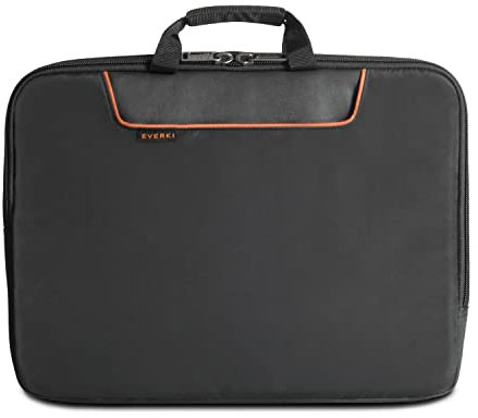 Everki Laptop Sleeve 808 - Schutzhülle für Notebooks bis 18,4 Zoll (46,7 cm) mit Memory Foam Polsterung, Tragegriffe und Fach für Zubehör / 14 l Fassungsvermögen, Schwarz