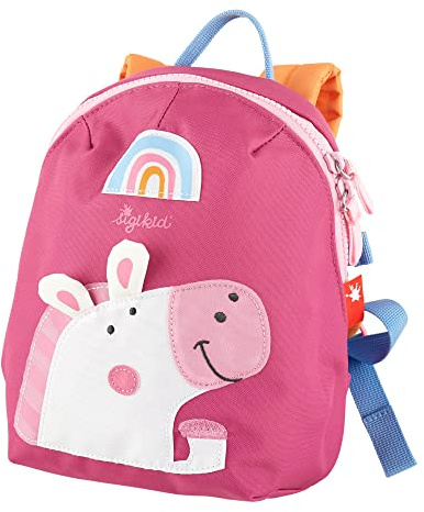 SIGIKID 25226 Mini Rucksack Pferd Kinderrucksack für Krippe, Kita, Ausflüge empfohlen für Mädchen ab 2 Jahren, Rosa 31 cm
