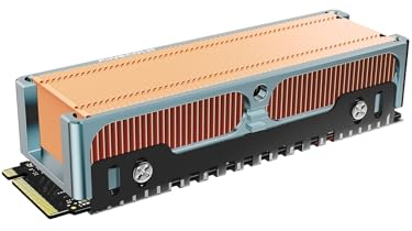 JEYI Q150 M2 SSD Kühlkörper, Cooper Flossen mit Aluminiumrahmen, passive Kühlkörper – Finscold Q150–1,7 mm