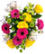 Bunter Blumenstrauß mit Gratis Grußkarte, Blumenstrauß Frisch, bunter Blumenstrauß, Inklusive gratis Grußkarte, Flower bouquet, Fresh flowers, Cut flowers, Gift for Women, Eustoma and Gerbera