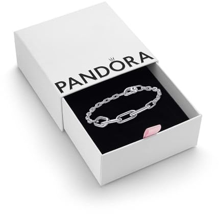 PANDORA ME Slim Link Chain Bracelet In Sterling Silver For Medallion Charms, Size 15, With Gift Box