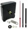 Silent Battery Operated Automic UK Radio Controlled Clock Movement Mechanism/Motor Quartz MSF Signal (2, 130mm Black Metal Hands)