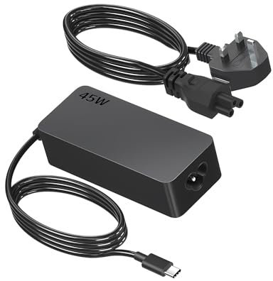 ZIDZU 45W USB C Laptop Charger - Reliable Universal Laptop Charger for Lenovo Chromebook C330 S330 100e 300e 500e, Yoga, Thinkpad T14 T15 T480 T490 T490s T580 & More Type C Power Adapter