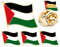 3 piezas de Palestina Bandera de Solapa Pin Badge National Country Bandera Button Solapa Pin, 3 Stück, Concha