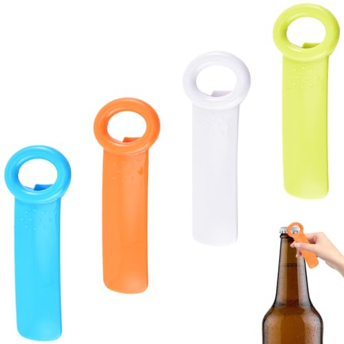 4 Stück Glasöffner Manuell,Jar Opener,Deckelöffner,Glasdeckelöffner,Mühelos Bieröffner Deckelöffner für Schraubgläser,für Ältere Menschen,Kinder,Frauen,Schwache Hände (Blau,Orange,Grün und Weiß)