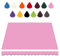 HAEKEBC 200cm 300cm Markisenbespannung 400cm 500cm 600cm Ersatz-Markisenstoff, Sonnenschutz Balkonmarkisen Mehrfarbige Wasserdicht Schattenabdeckung(Pink,8x6.5ft/250x200cm)
