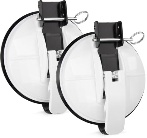 Lot de 2 supports pour auvent T-Hule-F-iamma et D-OMETIC, compatibles avec V-W T6 T5 T4 T6.1 F-ord-N-ugget V-ans Camper Camper Camper (blanc)