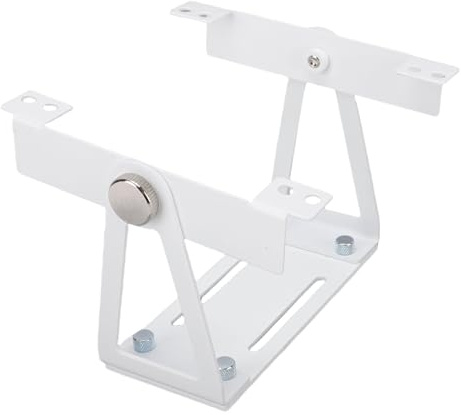 KIMISS Pivoting Multi Purpose Fan Mount for 120mm/140mm PC Fans - Adjustable Desk Fan Stand with 360° Hinge (White)