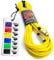No Bull Nordell Music Gear' Premium XLR Cable (Yellow, 20m): Achieve a Clearer Audio Signal with a Balanced Male to Female Microphone Lead, plus Cable Tie