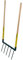 Leborgne, Biogrif Naturovert Râteau à 5 Dents Soudées, Acier Trempé et Bois, Longueur 40 cm, Outil de Jardinage Écologique et Durable, Idéal pour Entretien de Sols et Cultures
