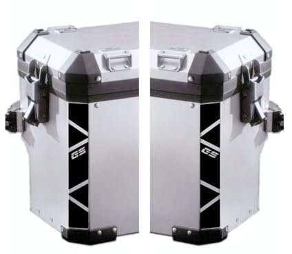 BLACK DOVES GRAPHICS n.2 adesivi rifrangenti compatibile con/sostitutivo per moto BMW Motorrad F 650 700 800 R 1150 1200 1250 GS A (Nero)