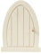 PAINT IT EASY NEU Wichtel Miniatur Tür aus Holz, 13x10x0,5 cm