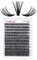 Cils Cluster FADLASH DIY 40 Root Extension Cils Individuels Volume Russe Cluster Faux Cils Individuelle Noir Mat Bouquet Cils 0.07-C Curl Longueur Unique 12-18mm Mixed