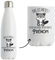 Bouteille Gourde Isotherme Prénom personnalisable bas les pattes | Thermos idée cadeau personnalisé drôle et original (Raton Laveur)