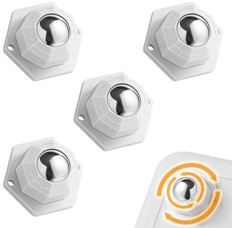 TREABEAR 4Pcs Ruedas para Muebles Pesados, Ruedas Muebles, Mini Ruedas Adhesivas Giratorias, Ruedas para Mover Muebles, Ruedas Pequeñas para Muebles, Ruedas Giratorias 360 Puede Soportar 200 Kg