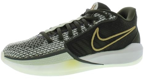 Nike Unisex Adult Sabrina 1 Basketball Shoes, Cargo Khaki/Metallic Gold, 10 UK