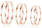 Kamise Hoop Earrings Set for Women, 925 Sterling Silver Round Pierced Earrings, Hypoallergenic Big Circle 40/50/60mm Earring, 3 Pairs Rose Gold Large Hoop Earrings, Lightweight Earrings with Gift Box