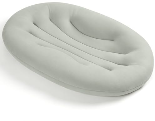 Happle sunny Baby Lounger for Newborn: Portable & Lightweight Pillow for Tummy Time Playtime & Diaper Changes - Skin-Friendly & Breathable for 0-12 Month Supervised Use