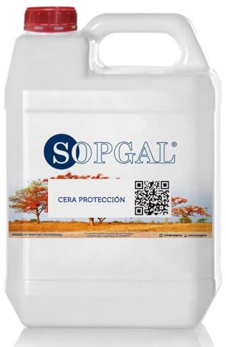Sopgal Cera Protección para Pintura Efecto Óxido (5 litros) - Capa protectora que impermeabiliza y aporta mayor resistencia a la acción del agua y del roce