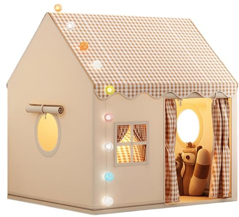 Playhouse Kids Indoor - Kinder Indoor Playhouse, faltbares Spielzelt mit Tunnel | Bettspiel geheimes Basis, große Weltraumkindzelte, Indoor Girl Boy Castle kleines Haus Spielzeug für Mädchen Sc