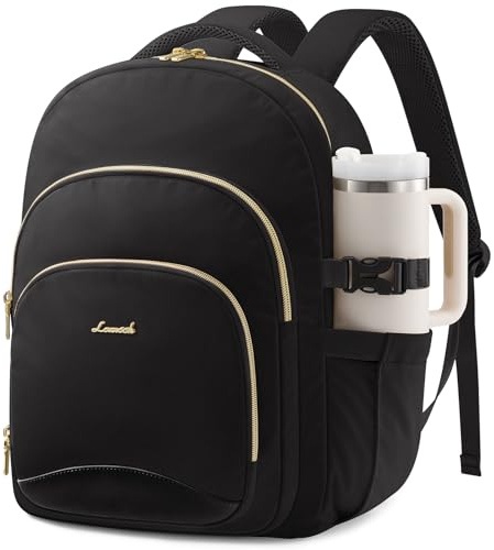 LOVEVOOK Laptop Rucksack Damen 17,3 Zoll Schulrucksack Schultasche Teenager | Wasserdicht, Laptopfach, Elegant Backpack Arbeitsrucksack Tagesrucksäcke Daypack Reiserucksack für Uni Schule Business
