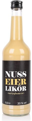 Holsteiner Geister Nuss-Eierlikör, 500 ml, 20% Vol. Alkohol | Natürliche Zutaten, Made in Germany, ab 18 Jahre